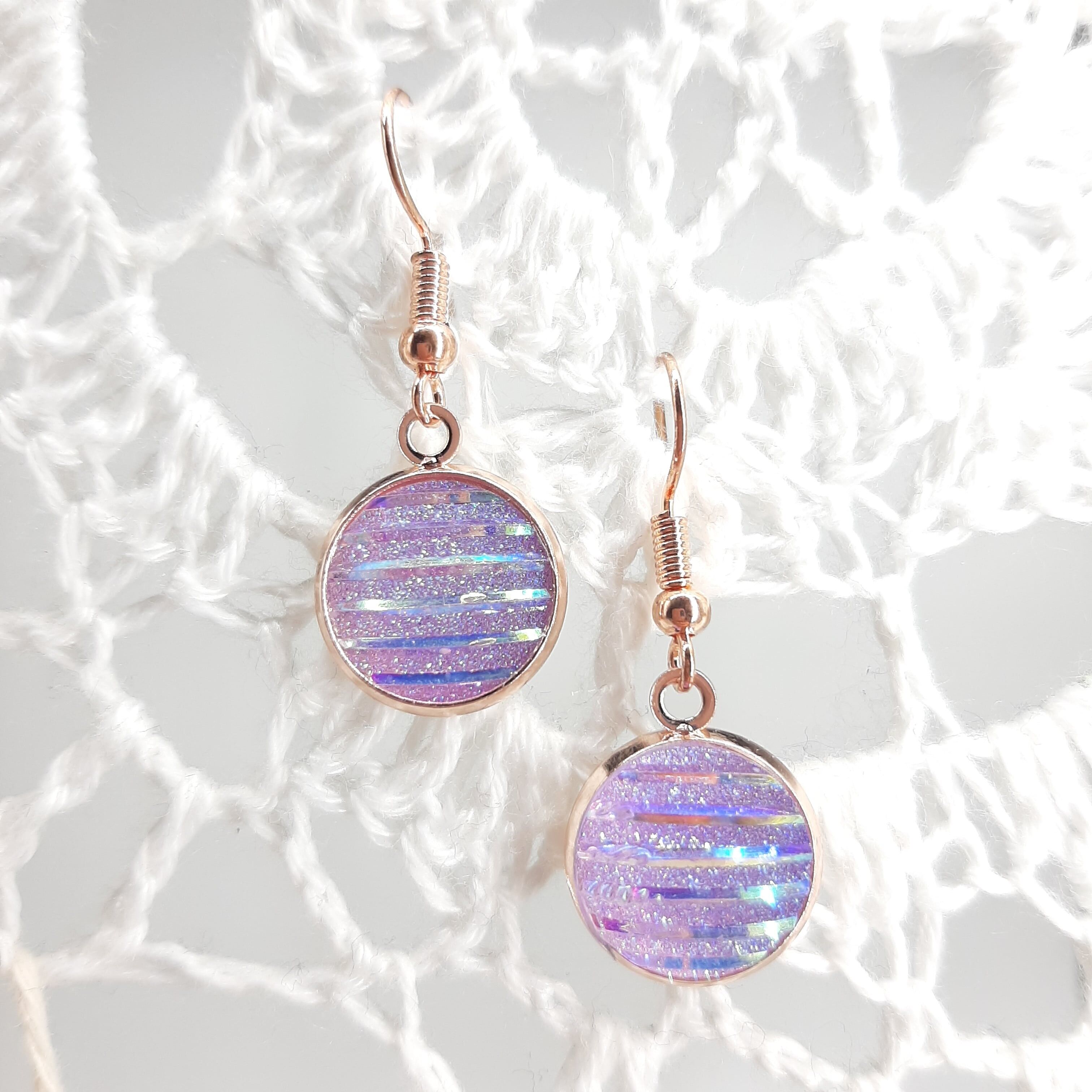 Orecchini Glam Chic - "Lucy" - Glicine