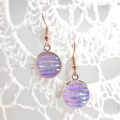 Glam Chic Earrings - "Lucy" - Wisteria