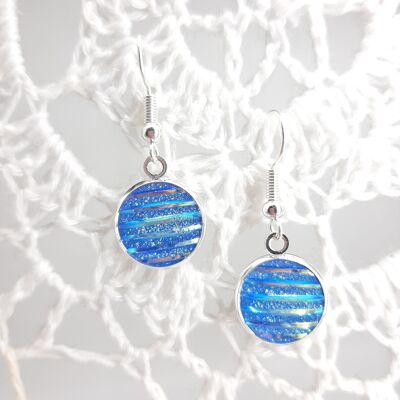 Glam Chic Earrings - "Lucy" - South Sea Blue