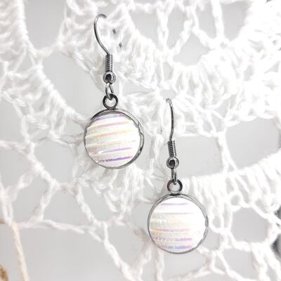 Glam Chic Earrings - "Lucy" - Saturn White