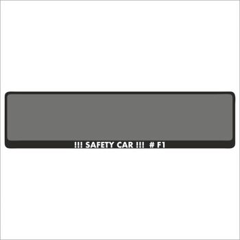 Support de plaque d'immatriculation Car - Safety Car 1