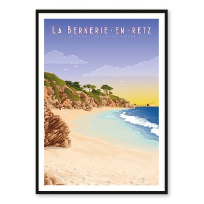 Poster Crève-Coeur Beach - La Bernerie