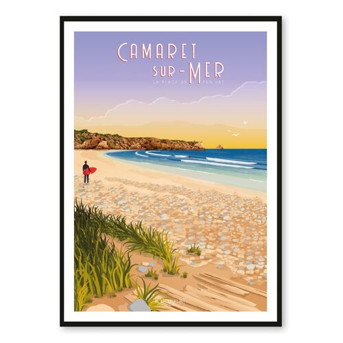 Affiche Plage de Pen Hat - Camaret sur Mer