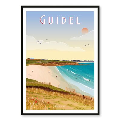 Poster Guidel - Strand von Loc'h