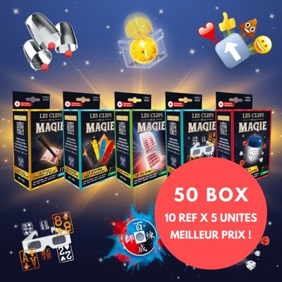 Discovery Pack - 50 individual Magic Tricks (10 references x 5 units)