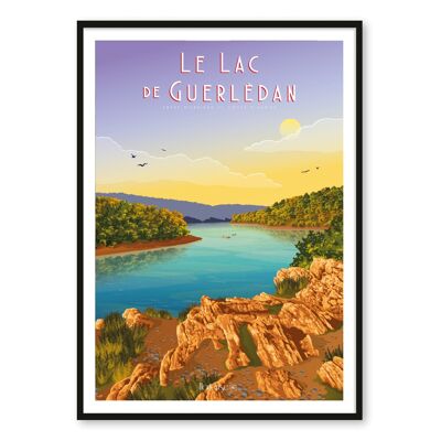 Cartel del lago de Guerlédan
