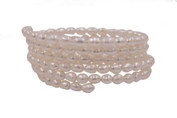 Bracelet wrap - perles de culture d'eau douce