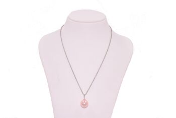 Perle coquillage - rosé - pendentif avec chaîne 2
