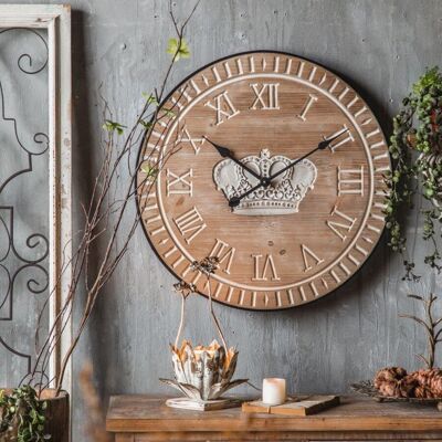 Wooden Wall Clock 60cm