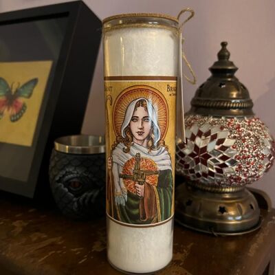 7 Tage Kerze | Ritualkerze | Religiöse Kerze | St. Brigida | Heilige Brigitte