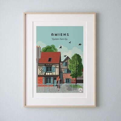 AMIENS - Saint-Leu district - Poster