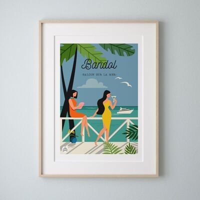 BANDOL - Balcony on the sea - Poster