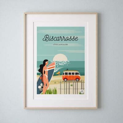 BISCARROSSE - Côte Landaise - Affiche