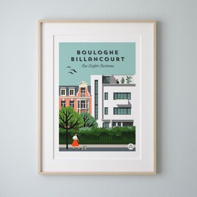 BOULOGNE BILLANCOURT - Rue Denfert Rochereau - Poster