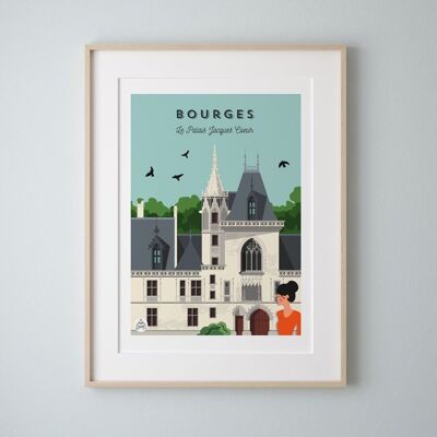 BOURGES - El Palacio Jacques-Coeur - Póster