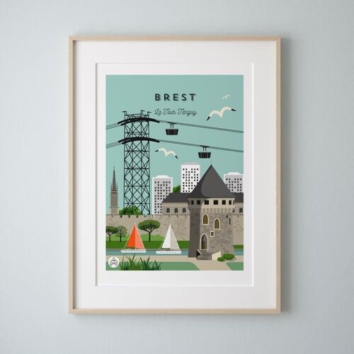 BREST - La Tour Tanguy - Affiche