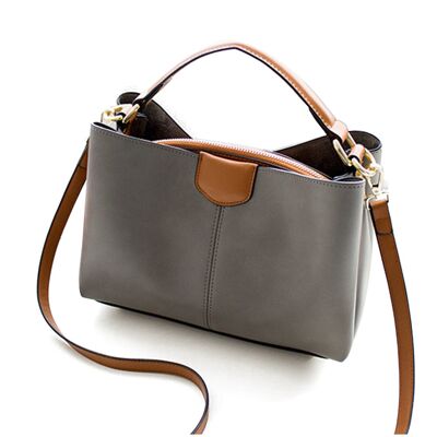 AnBeck Women's Modern Contemporary Shoulder Bag / Handle Bag - grey
