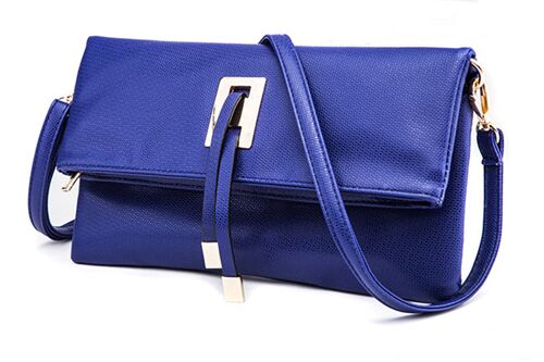 AnBeck elegant foldable clutch / shoulder bag - blue