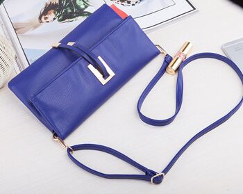 AnBeck élégante pochette pliable / sac à bandoulière - bleu 2