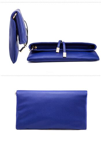 AnBeck élégante pochette pliable / sac à bandoulière - bleu 4