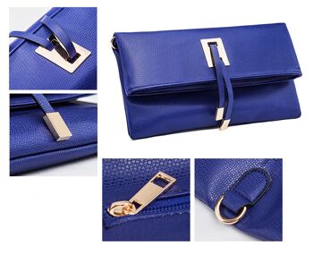 AnBeck élégante pochette pliable / sac à bandoulière - bleu 5