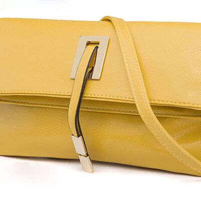 AnBeck élégante pochette pliable / sac à bandoulière - jaune