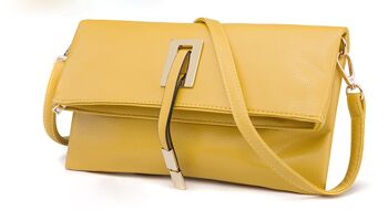 AnBeck élégante pochette pliable / sac à bandoulière - jaune 1