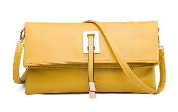 AnBeck élégante pochette pliable / sac à bandoulière - jaune 2