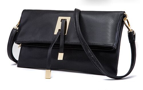AnBeck elegant foldable clutch / shoulder bag - black