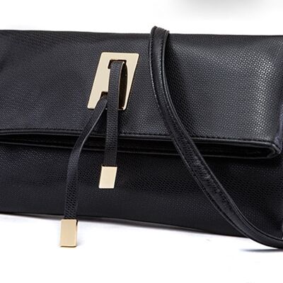 AnBeck elegant foldable clutch / shoulder bag - black