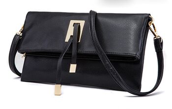 AnBeck élégante pochette pliable / sac à bandoulière - noir 1