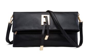 AnBeck élégante pochette pliable / sac à bandoulière - noir 2