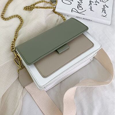 AnBeck Executive small handbag with 2 alternative shoulder straps - oliver green