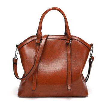 Sac à main / sac à bandoulière / sac à bandoulière en cuir classique AnBeck - marron 3
