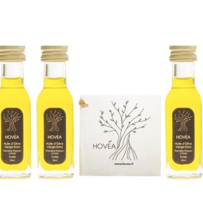 Natives Olivenöl Extra in 20 ml Miniaturflaschen HOVEA