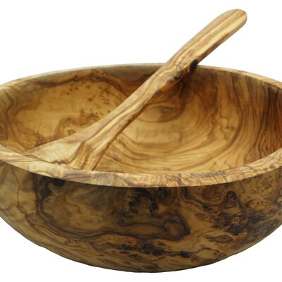 Ensaladera de madera de olivo