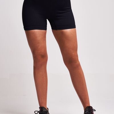 Chino Recycled Rib Booty Shorts – Black