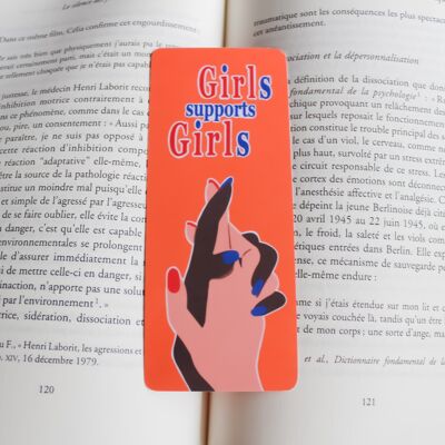 Girls support girls - Bookmark