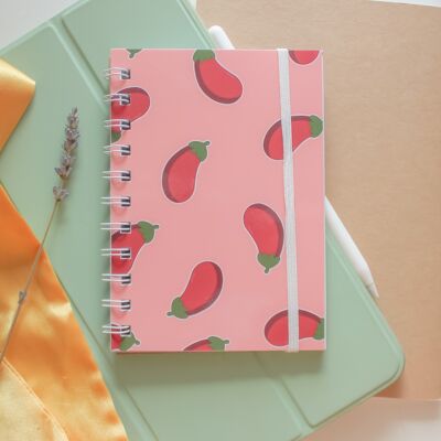 Eggplant - Lined Notebook A6