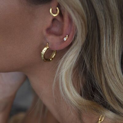 Mini Chateau Hoops - Gold