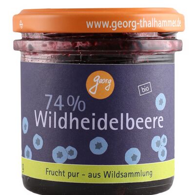 74% wild blueberry with xylitol - only with its own fruit sweetener