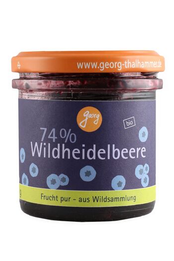 74 % de myrtille sauvage avec xylitol - uniquement avec son propre édulcorant aux fruits