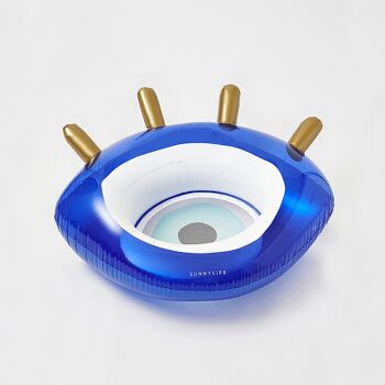 Anneau de Piscine Luxe Greek Eye Bleu 1