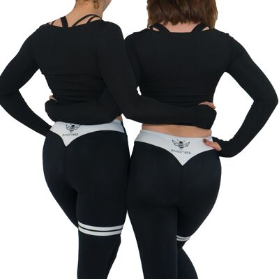 Black Bee Bums – womens black fitness leggings