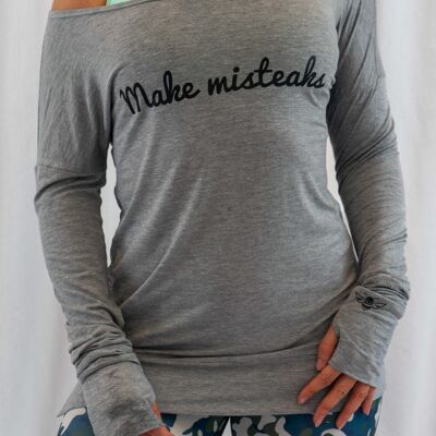 Make Misteaks – Fitness Long Sleeve Top