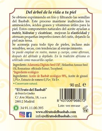 Huile d'Aurum Baobab 90ml 3