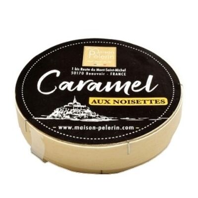 CAMENBERT BOX IN WOOD CARAMELS WITH HAZELNUTS 100G