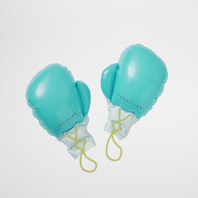 Inflatable Boxing Gloves Aqua Set of 2