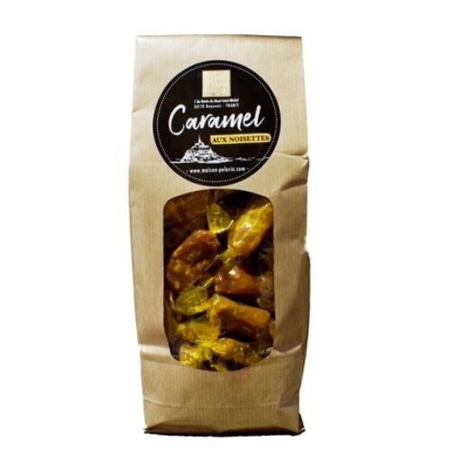 Sachet kraft caramels aux noisettes 500g