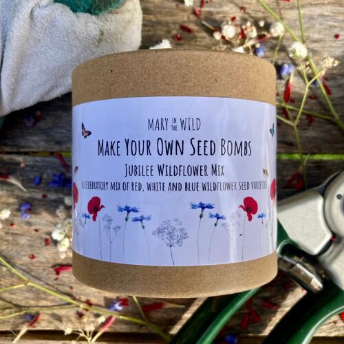 Make Your Own Celebratory Jubilee Wildflower Seed Bombs Kit
